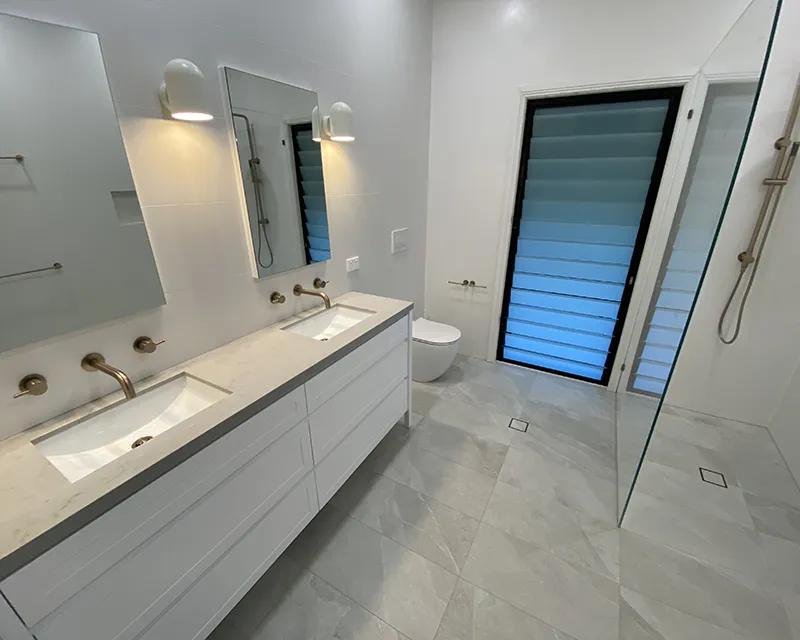 Grey Tile Bathroom